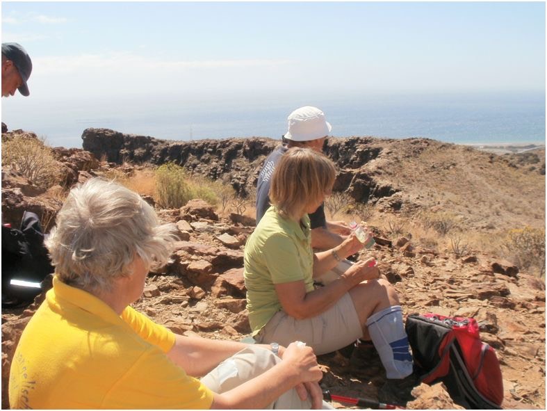Rast auf einer Wanderung